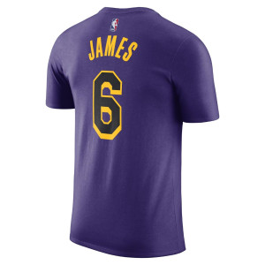 Air Jordan NBA Los Angeles Lakers LeBron James Statement Edition T-Shirt ''Field Purple''