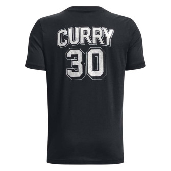 UA Curry Drop Shadow Kids T-Shirt ''Black''