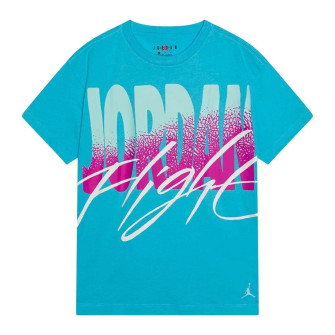 Air Jordan Flight Rise Graphic Kids T-Shirt ''Aquarius Blue''