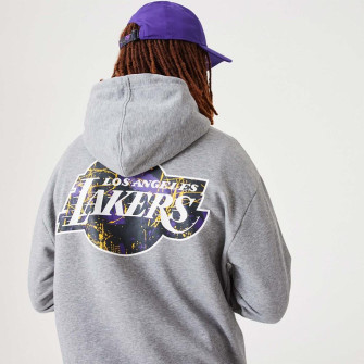 New Era NBA Los Angeles Lakers Team Logo Hoodie ''Grey''