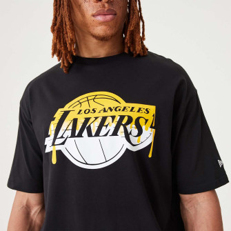 New Era NBA Los Angeles Lakers Drip Logo T-Shirt ''Black''