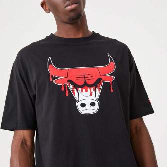 New Era NBA Chicago Bulls Drip Logo T-Shirt ''Black''