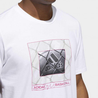 adidas Chainlink Badge of Sport Graphic T-Shirt ''White''