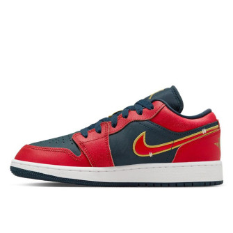 Air Jordan 1 Low SE Kids Shoes ''Olympic Red'' (GS)