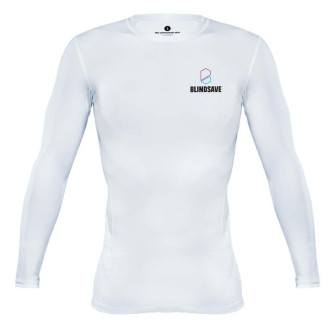 Blindsave Compression Longsleeve Shirt ''White''