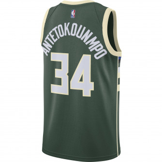 Nike NBA Milwaukee Bucks Antetokounmpo Icon Edition 2020 Swingman Jersey ''Green''