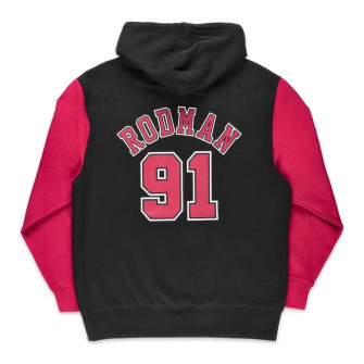M&N NBA Chicago Bulls Dennis Rodman Fashion Hoodie ''Black/Red''