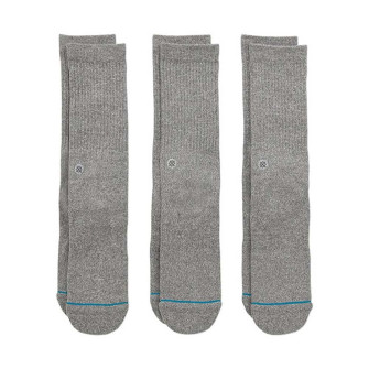 Stance Icon 3-Pack High Socks ''Grey''