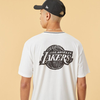 New Era Graphic Oversized LA Lakers T-Shirt ''White''