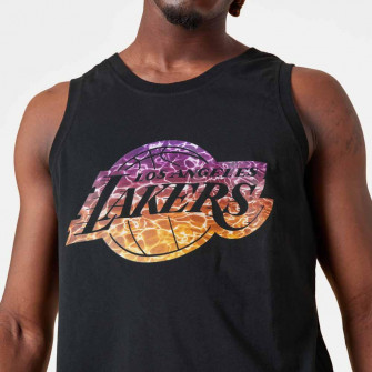 New Era NBA LA Lakers Team Color Water Print Tank Top ''Black''