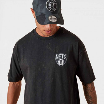 New Era Washed Graphic Brooklyn Nets T-Shirt ''Black''