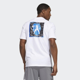 adidas Derrick Rose Color Shifting Graphic T-Shirt ''White''