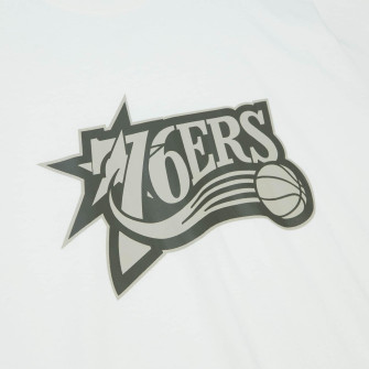 M&N NBA Philadelphia 76ers Cream T-Shirt ''Off White''