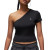 Air Jordan Dri-FIT Asymmetrical Jumpman Logo Women's Top ''Black''