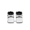 Air Jordan 1 Mid Kids Shoes ''White/Black'' (GS)