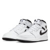 Air Jordan 1 Mid Kids Shoes ''White/Black'' (GS)