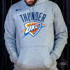 Nike NBA Oklahoma City Thunder Logo Hoodie ''Grey Heather''
