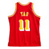 M&N NBA Yao Ming Houston Rockets 2004-05 Swingman Jersey ''Red/Yellow''