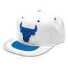 M&N NBA Chicago Bulls Graphic Cap ''White/Blue''